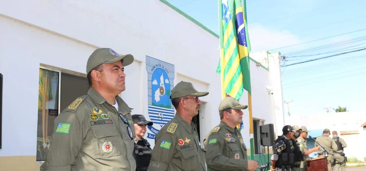 Mudança de comando do Batalhão de Luís Correia