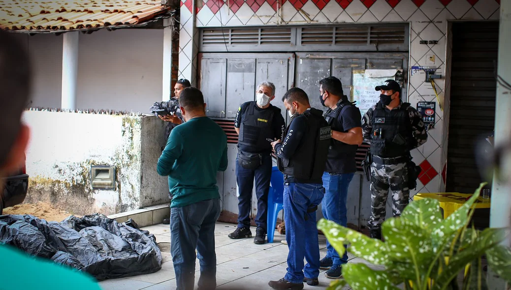 O crime ocorreu em um bar