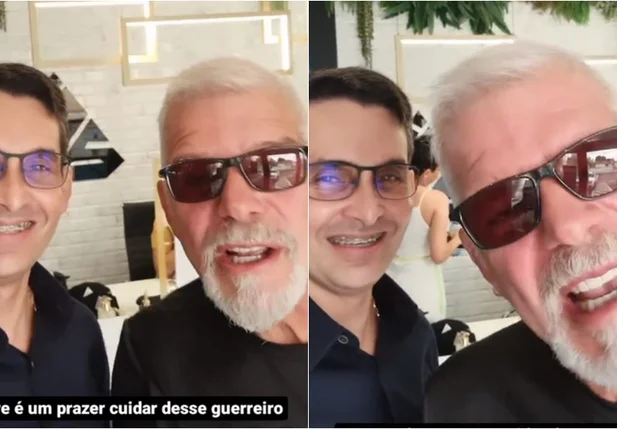 O fisioterapeuta Kelson Gomes e o ator Raul Gazolla