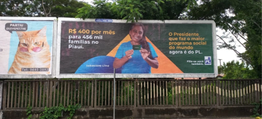 Outdoor alvo da representação