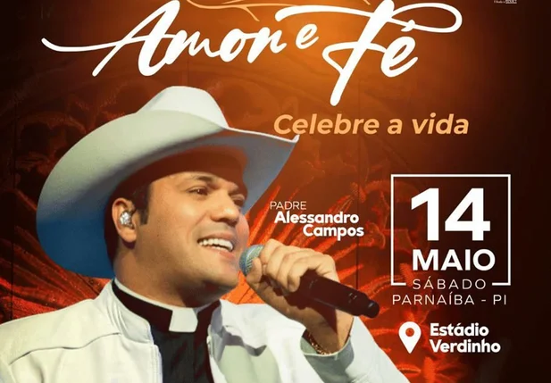 Padre Alessandro Campus fará show beneficente em prol da Fazenda da Paz