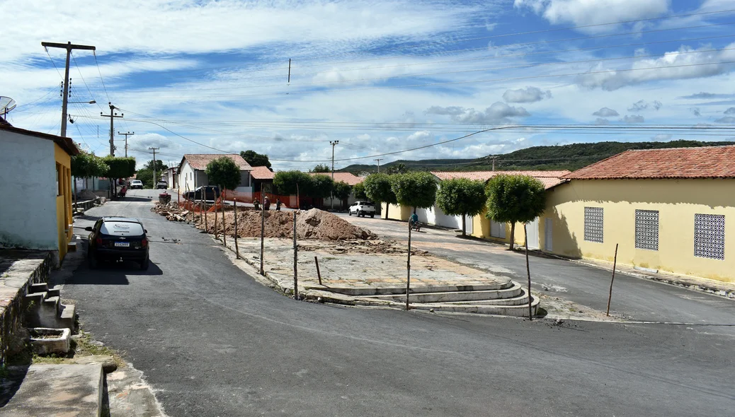 Pavimentação na cidade