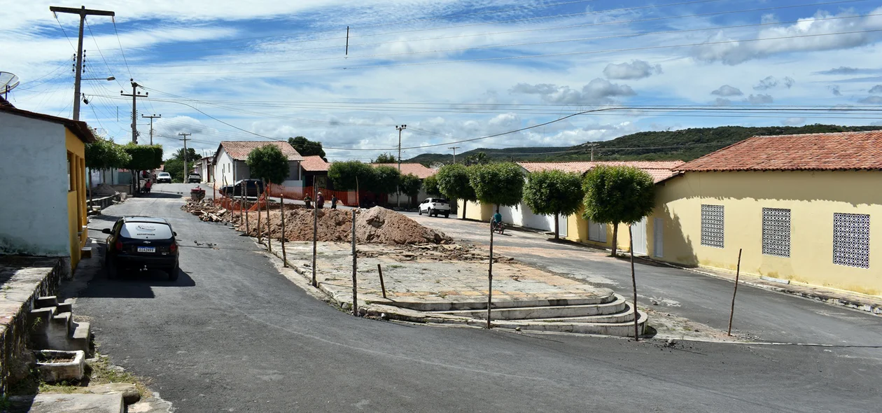 Pavimentação na cidade