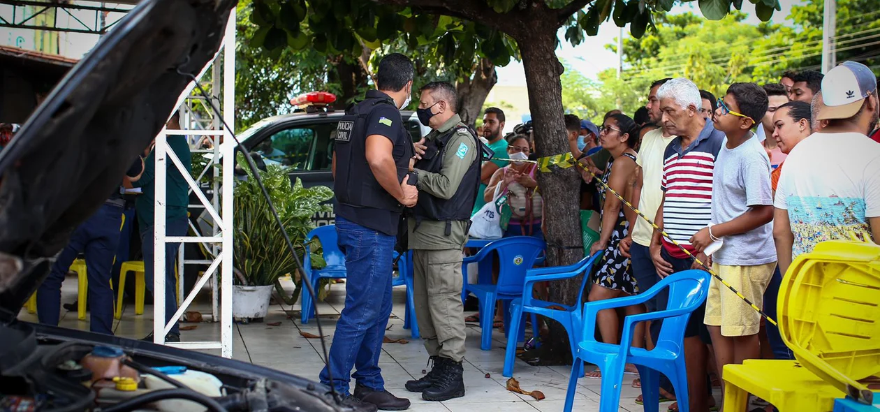 PM e perícia no local