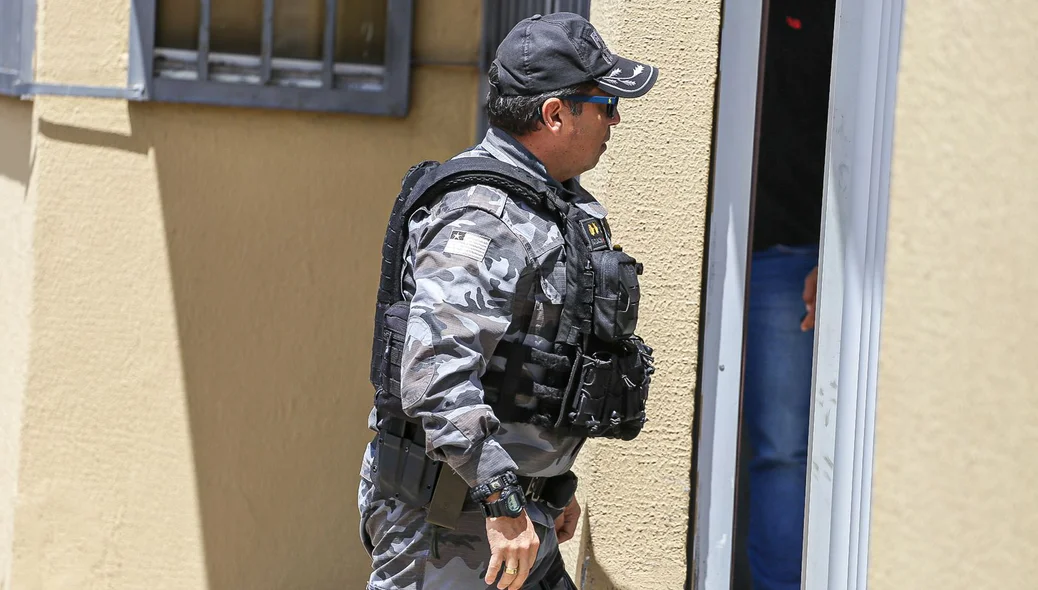 Polícia no local
