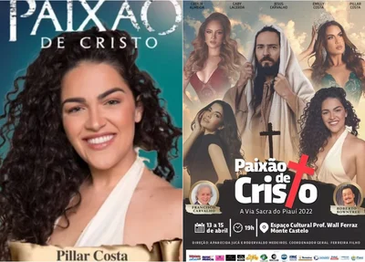 Post da atriz e o cartaz de divulgação do evento