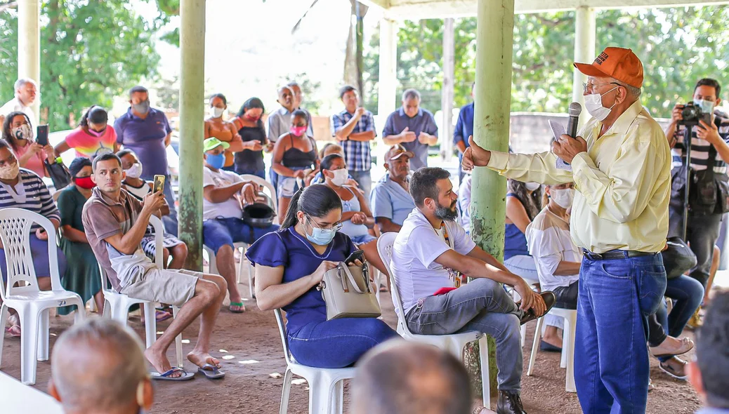 Prefeito Dr. Pessoa discursando