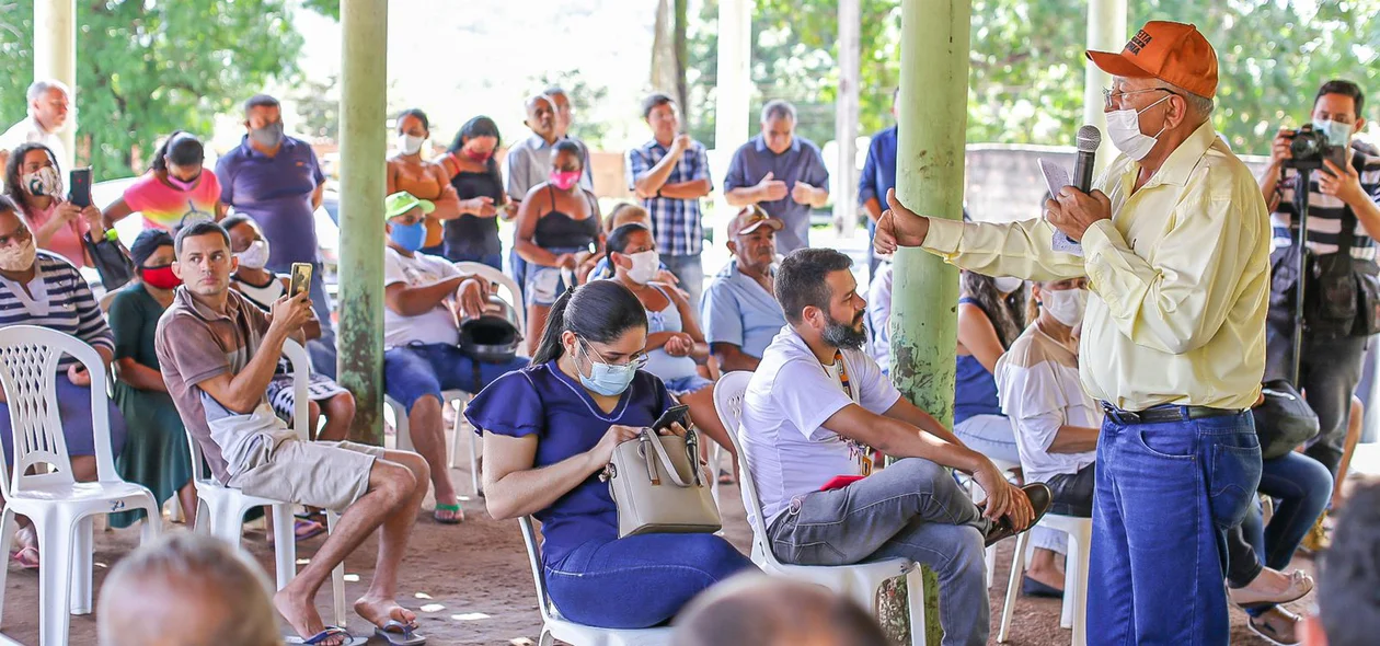 Prefeito Dr. Pessoa discursando