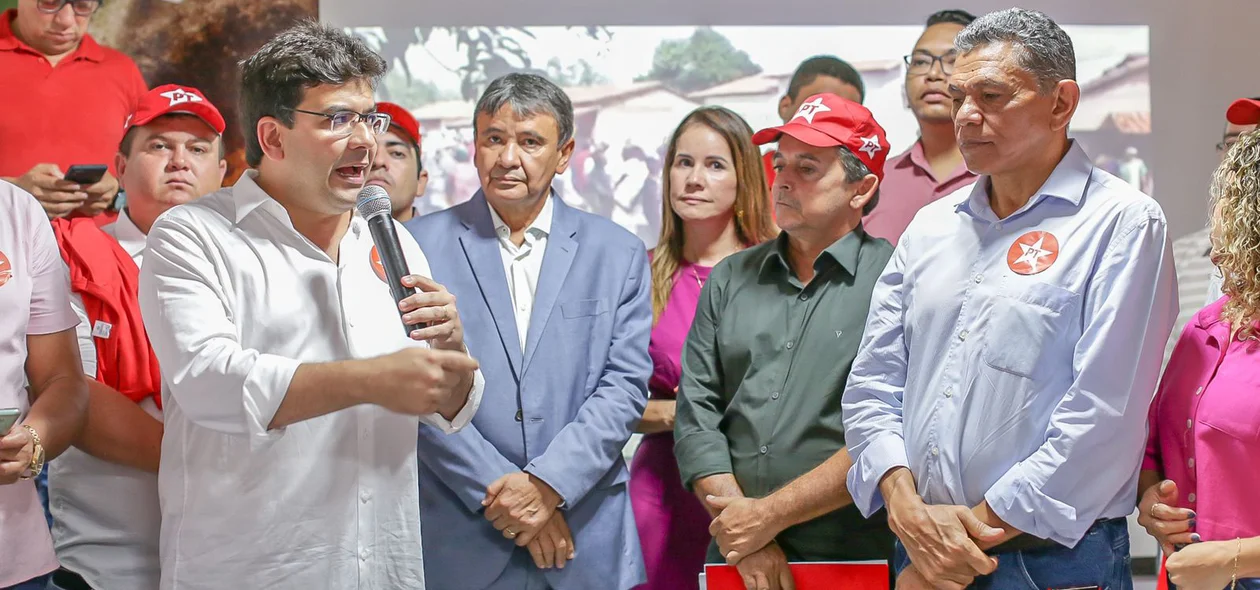 Rafael fonteles durante seu pronunciamento
