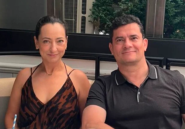 Sérgio Moro e sua esposa, Rosângela