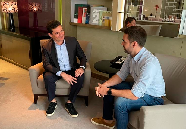Sergio Moro em encontro com Eduardo Leite
