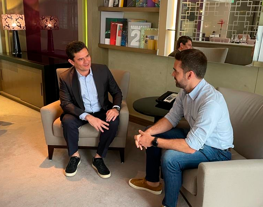 Sergio Moro em encontro com Eduardo Leite