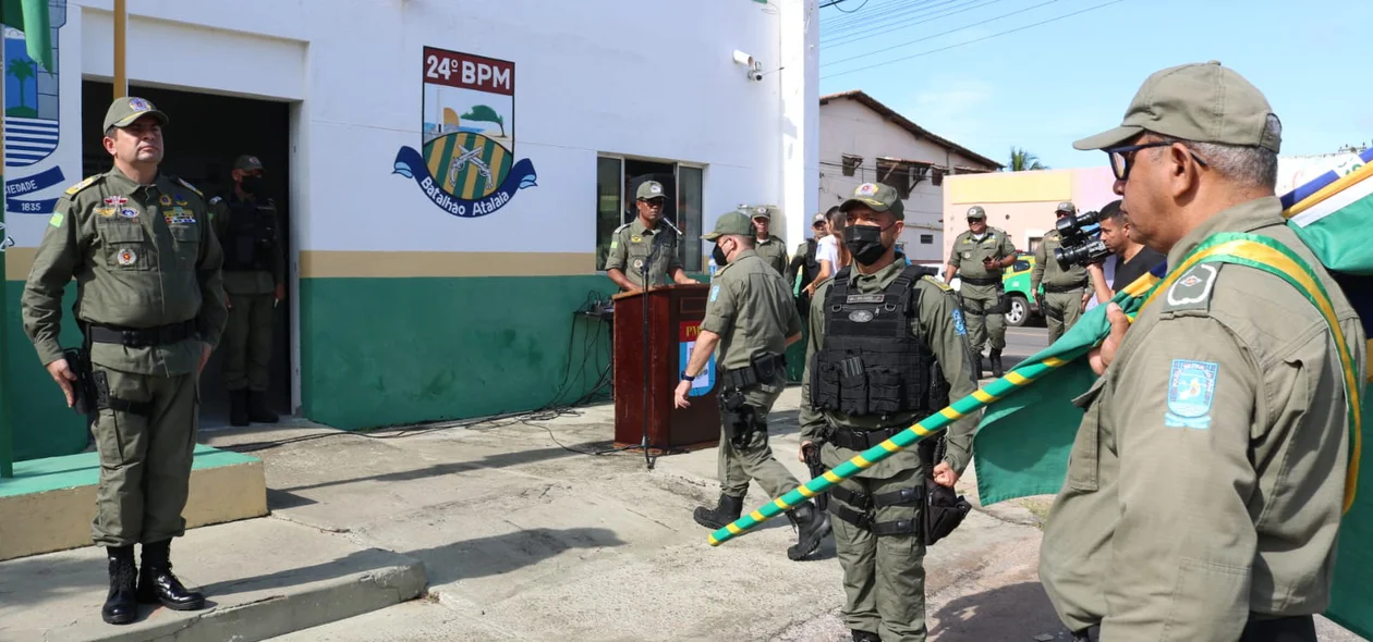 Solenidade de passagem de comando do Batalhão de Luís Correia