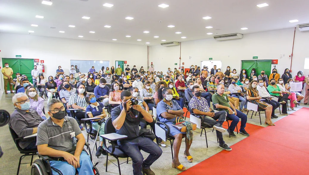 Solenidade no novo auditório da Sasc em Teresina