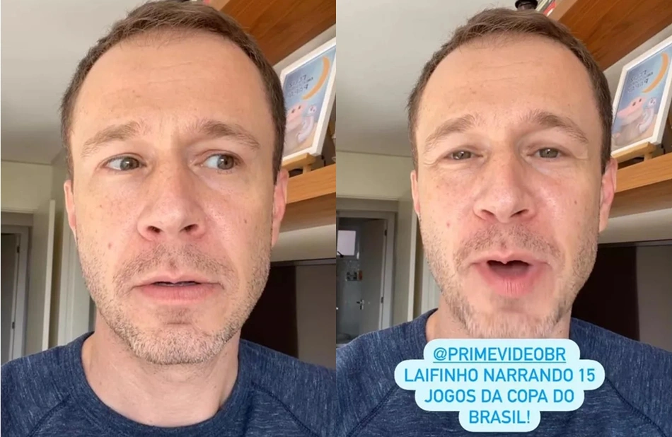 Stories em que Tiago contou a novidade aos seguidores