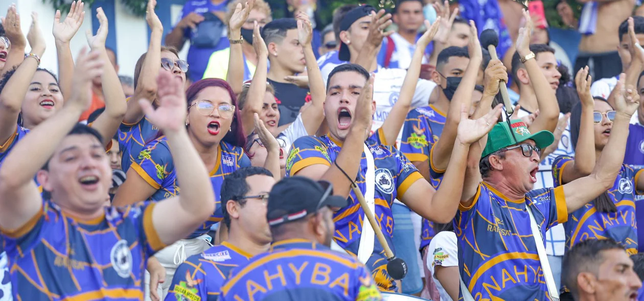 Torcida do Tubarão bastante animada