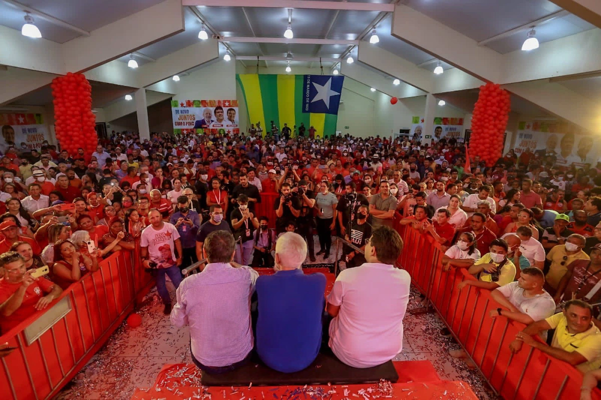 Wellington Dias, Themístocles e Rafael Fonteles em Floriano