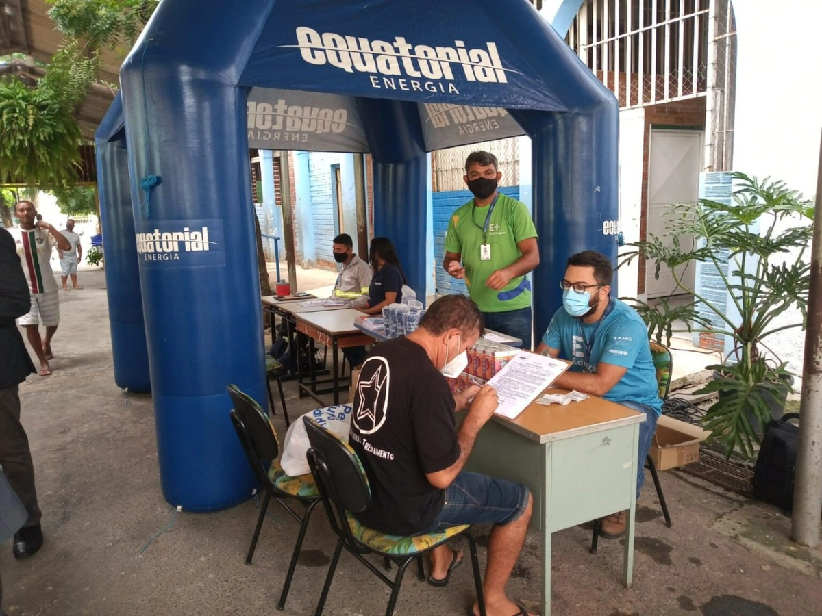 Ação da Super Troca de lâmpadas da Equatorial Piauí