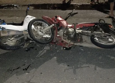 Acidente entre motos em Parnaíba