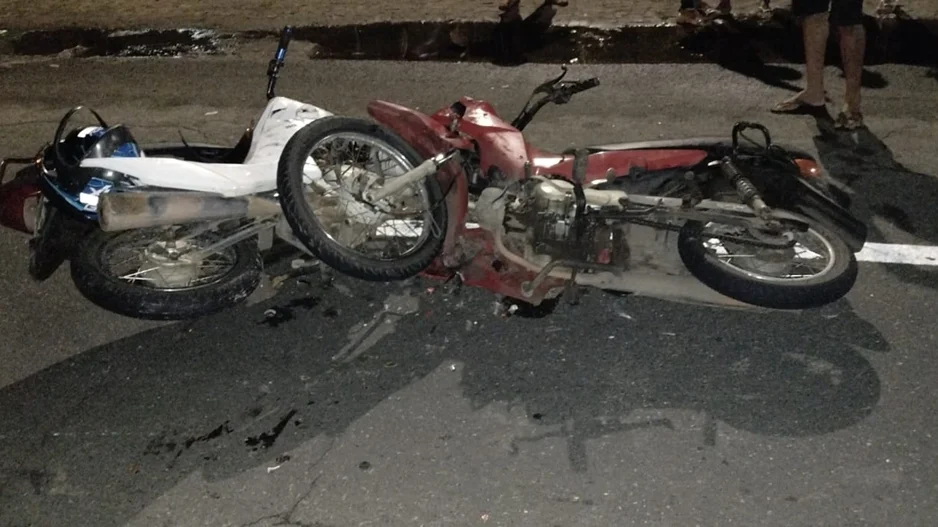 Acidente entre motos em Parnaíba