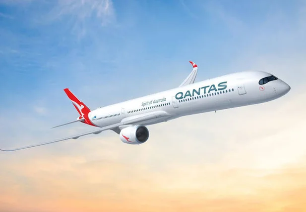 Aeronave da empresa Qantas Airways