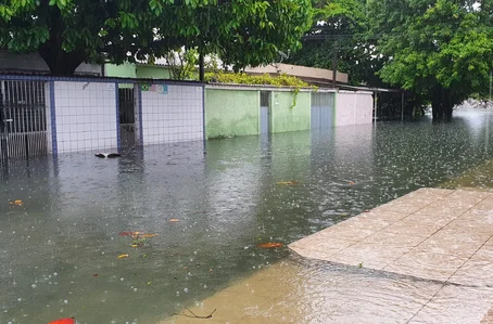 Alagamento na região metropolitana de Recife