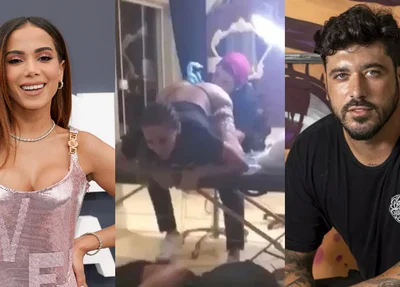 Anitta e seu tatuador