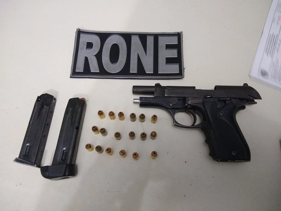 Arma de fogo apreendida pela PM
