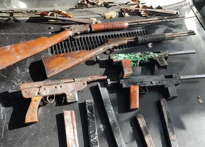 Armas apreendidas pela PF