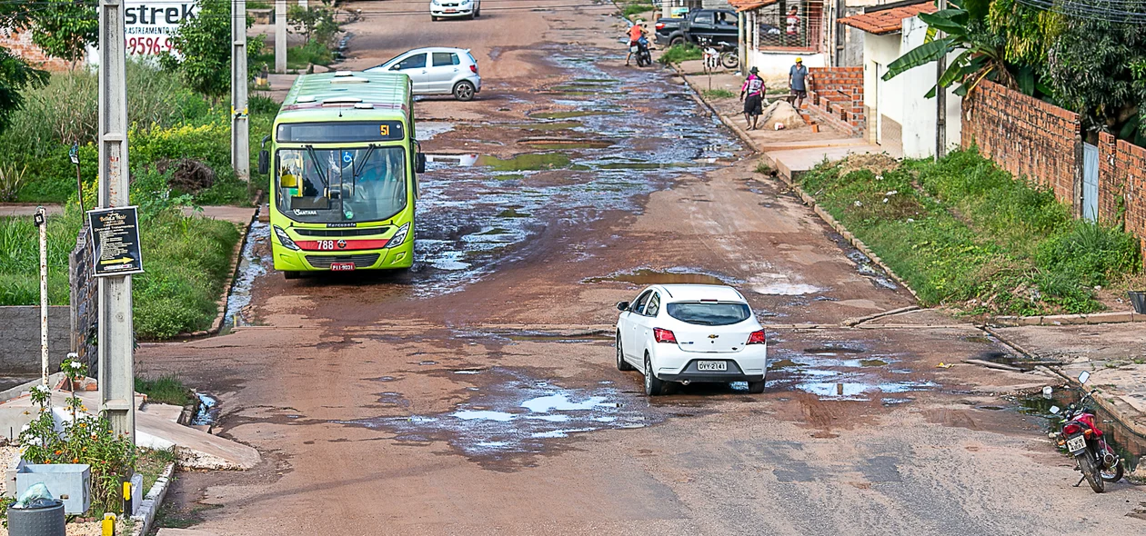 Avenida Brasil, que fica localizada no bairro Cidade Leste em Teresina