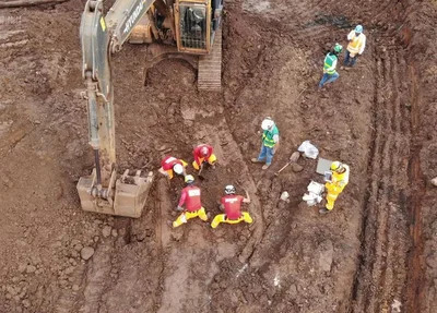 Bombeiros continuam realizando buscas em Brumadinho