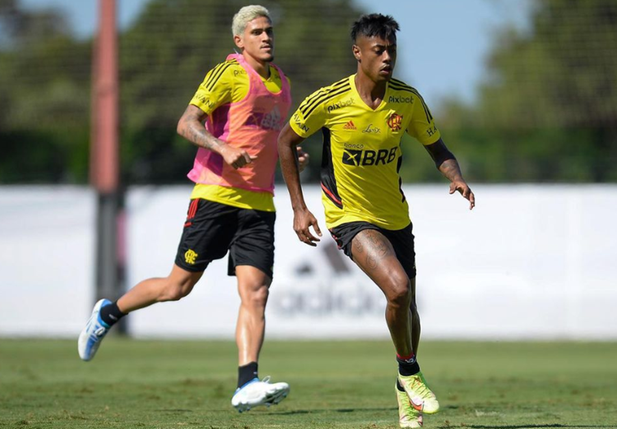 Bruno Henrique e Pedro do Flamengo