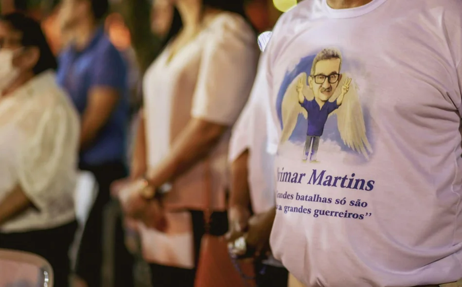 Camisa em homenagem ao falecido Alvimar Martins