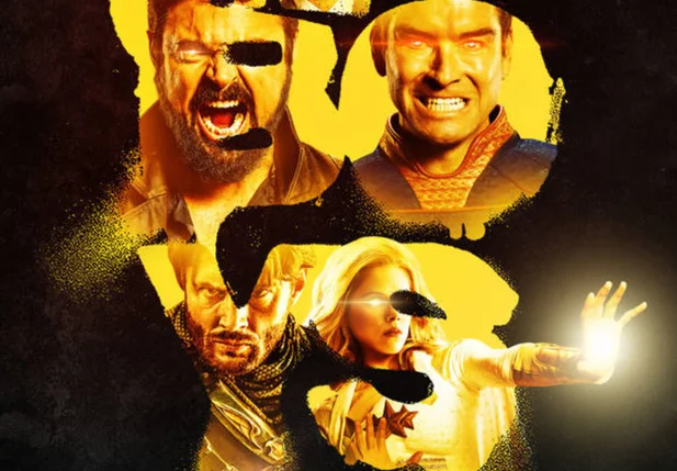 Cartaz oficial da terceira temporada da série 'The Boys', do Amazon Prime Video.