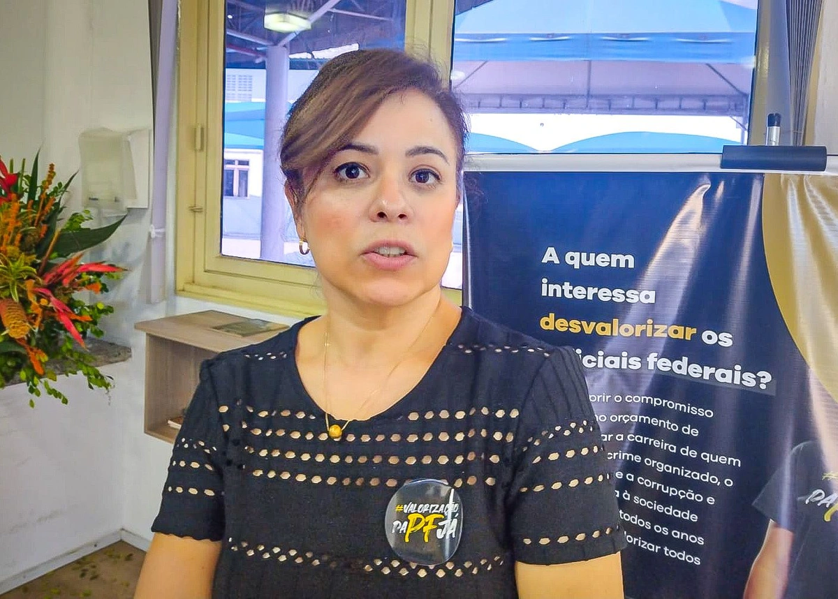 Diretora regional da Associação Nacional dos Delegados de Polícia Federal (ADPF), delegada Léa Mesquita.