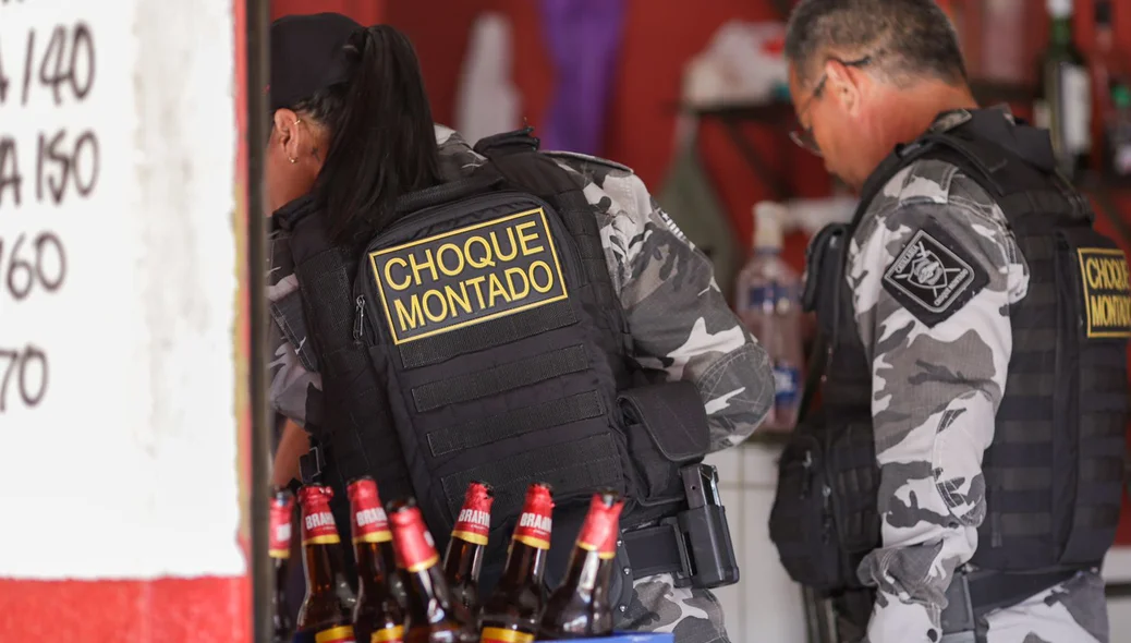 Equipes da PM foram ao local do crime