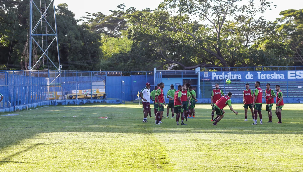 Fluminense treinando