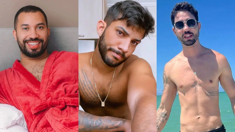 Gil, Lhuis e Rico, respectivamente da esquerda para a direita