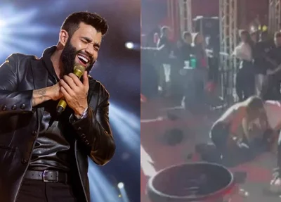 Gusttavo Lima e confusão generalizada em seu show
