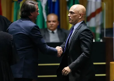 Jair Bolsonaro e Alexandre de Moraes