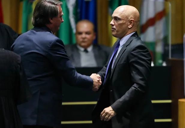 Jair Bolsonaro e Alexandre de Moraes