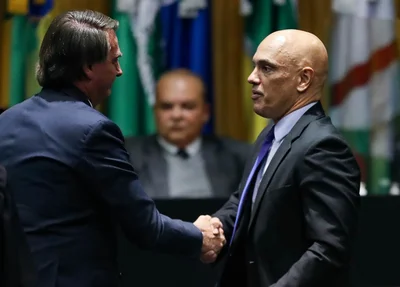 Jair Bolsonaro e Alexandre de Moraes