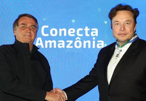 Jair Bolsonaro e Elon Musk