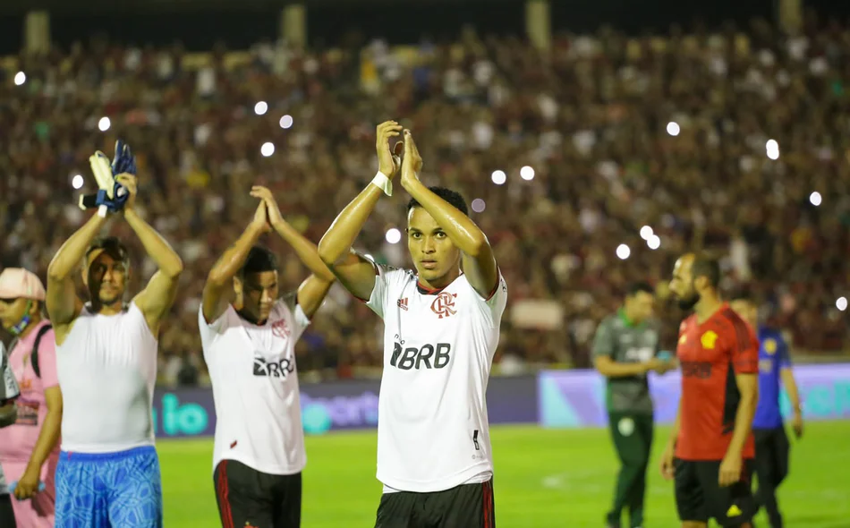 Jogadores do Flamengo comemorando