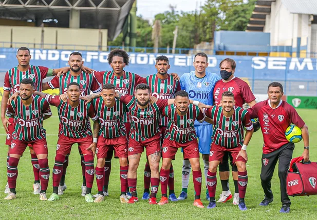 Jogadores do Fluminense do Piauí