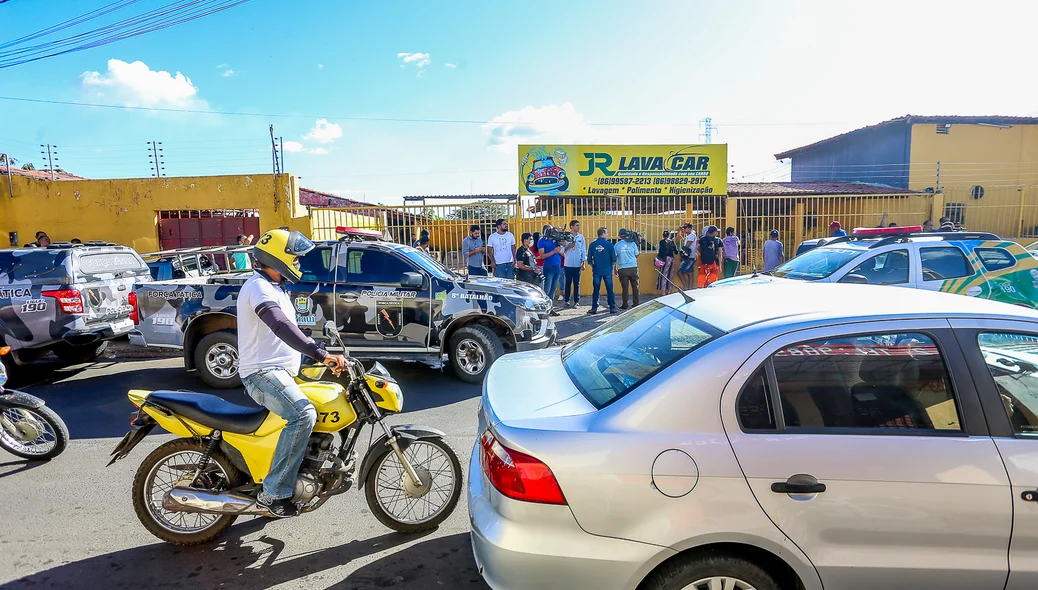 Local onde a vítima foi assassinada