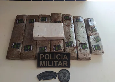 Material apreendido pela PM