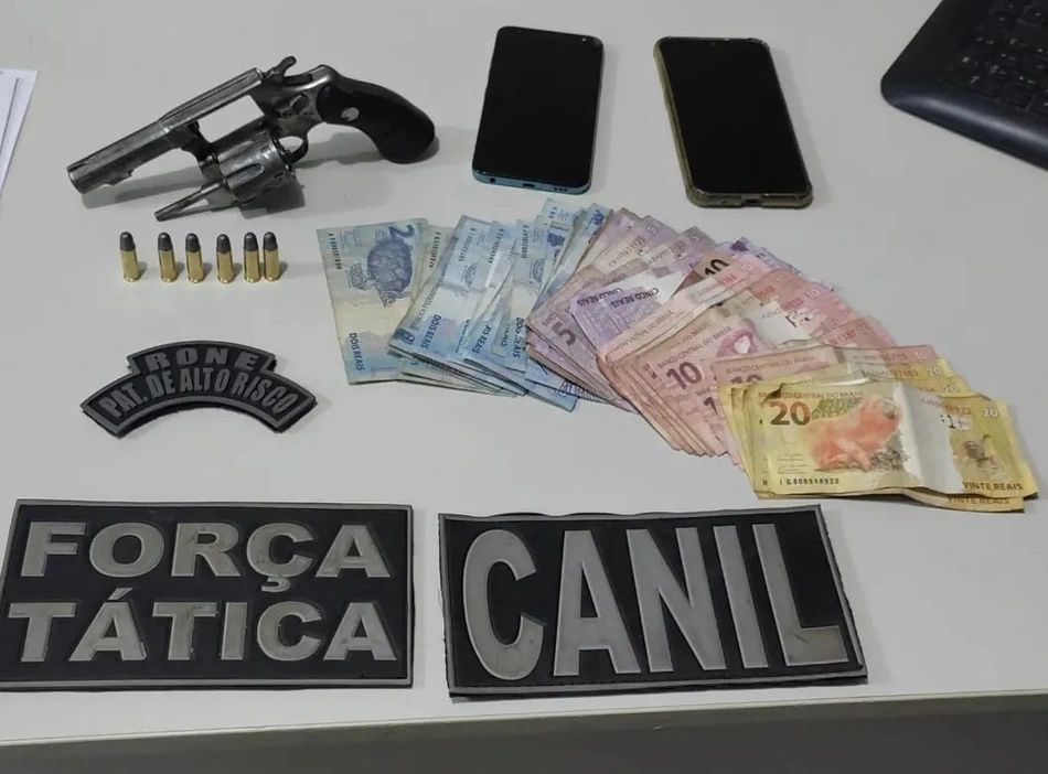 Material aprendido com o acusado