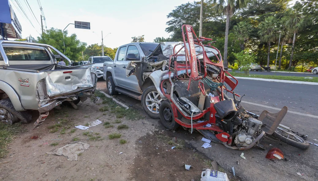 Mesmo com a gravidade do acidente, nenhuma pessoa ficou ferida