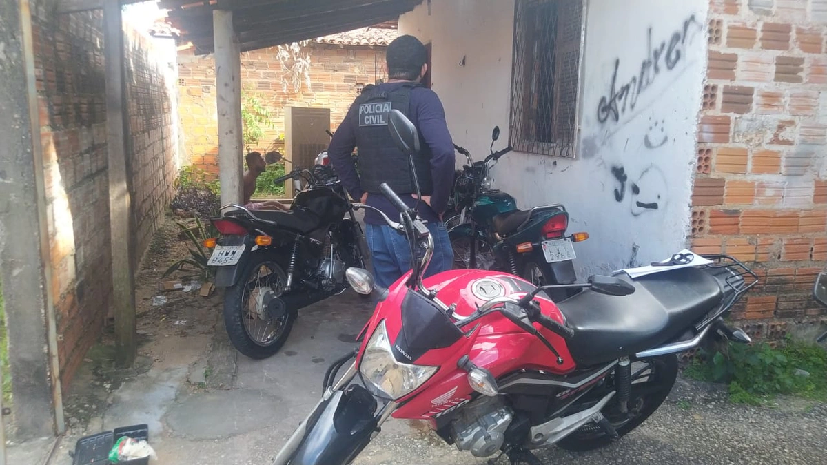 Motos recuperadas pela Polícia Civil do Piauí